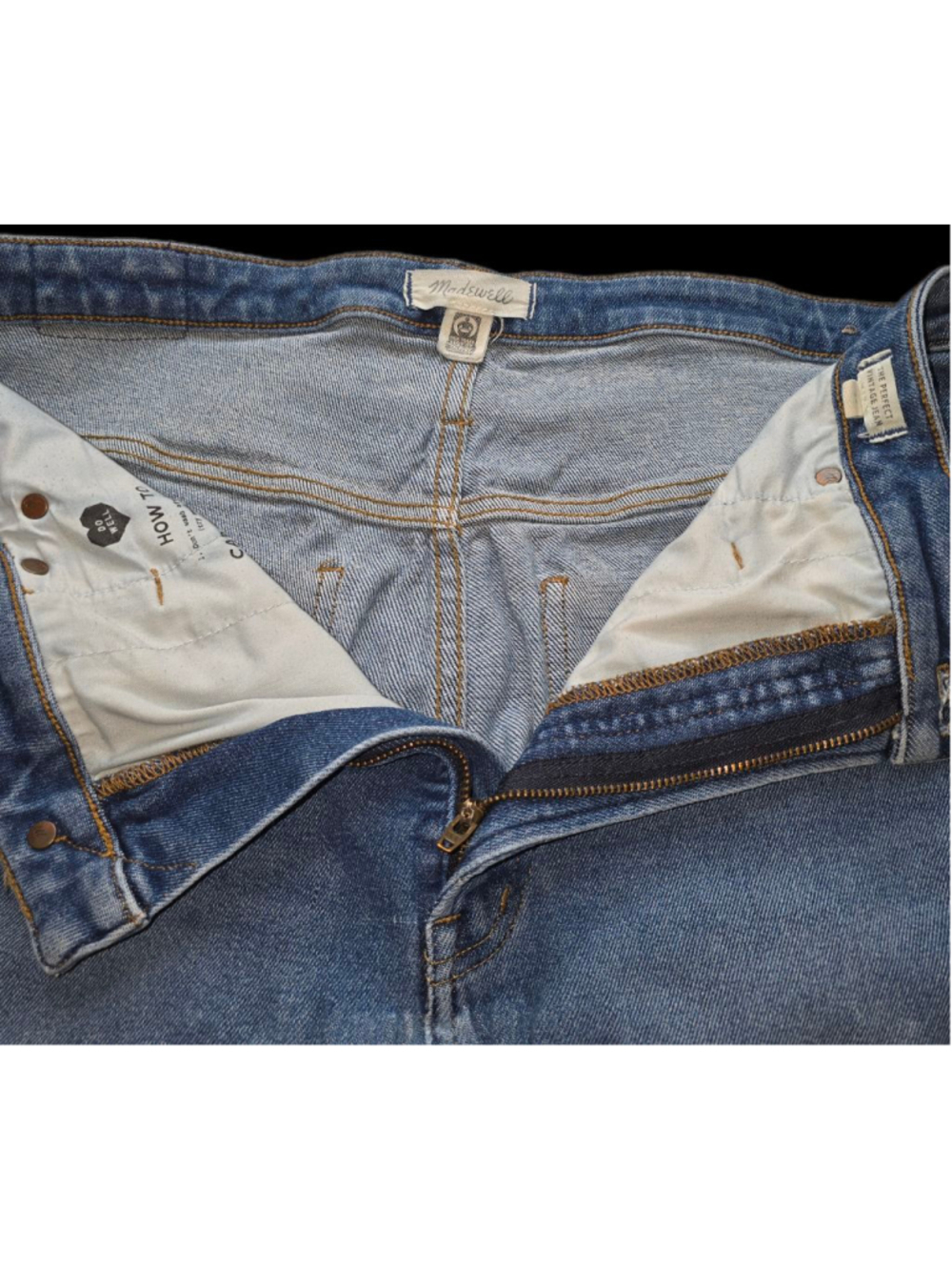 Madewell The Perfect Vintage Jean Wmn 33 Maplewood Wash High Rise Straight Denim - Picture 9 of 15